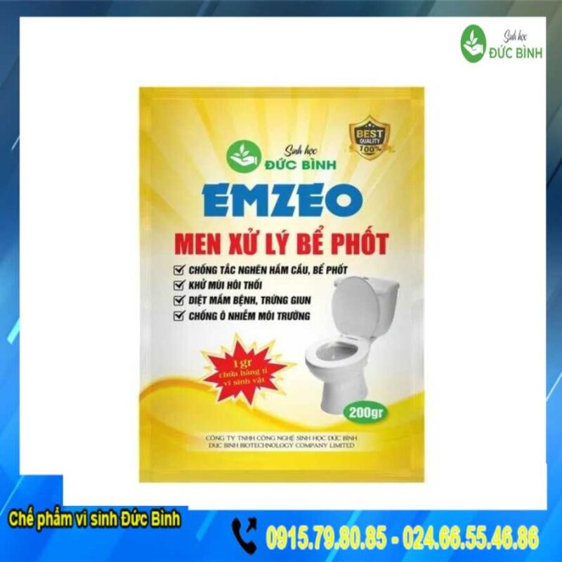 Men xử lý bể phốt