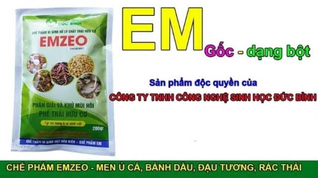 Chế phẩm sinh học EM1 dạng bột phân hủy cực nhanh các loại chất thải hữu cơ