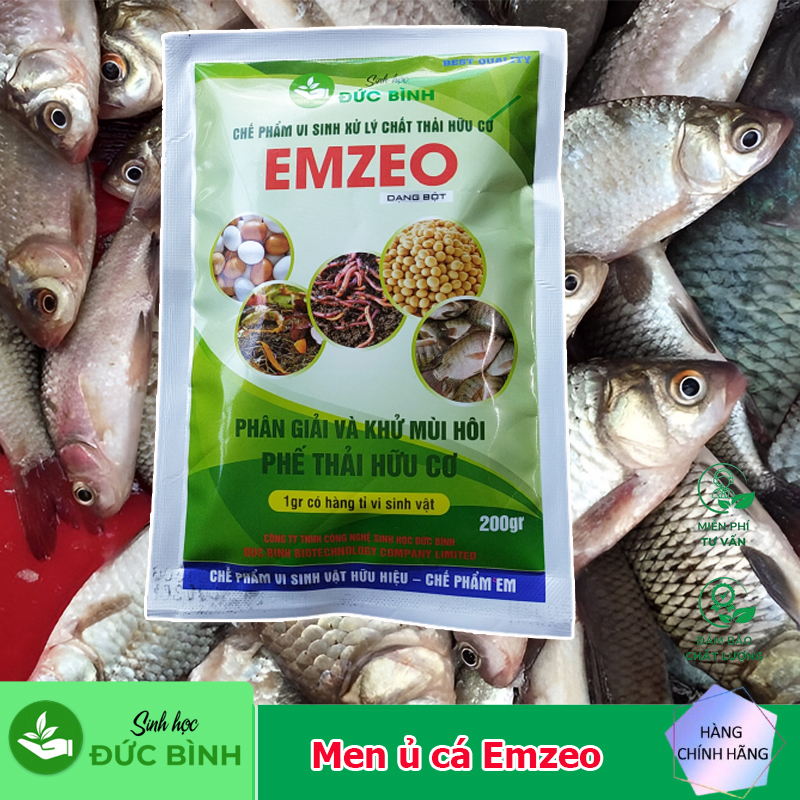 Men ủ cá Emzeo - ủ và khử mùi hôi phân đạm cá cực kỳ hiệu quả