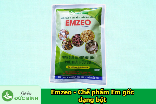 Chế phẩm vi sinh xử lý chất thải hữu cơ Emzeo 200gr dạng bột